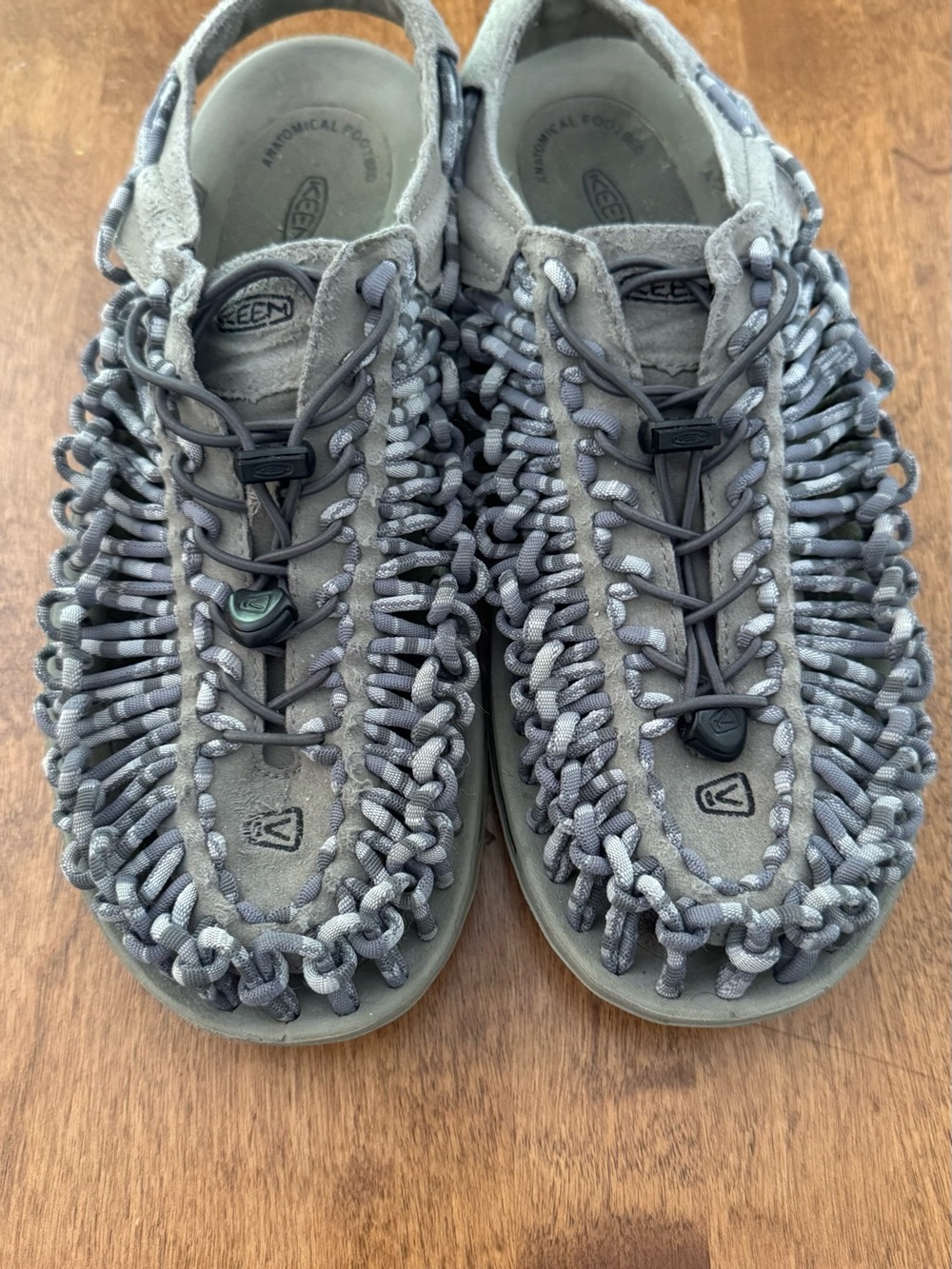 Keen UNEEK Grey Knotted Cord Sandals